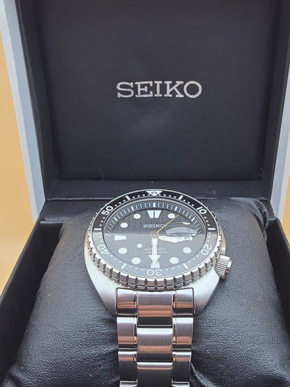 Seiko King Turtle Black Waffle