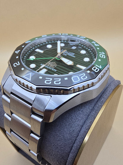 TAG Heuer Aquaracer Green GMT Ceramic 42mm full set 2025 3000eur