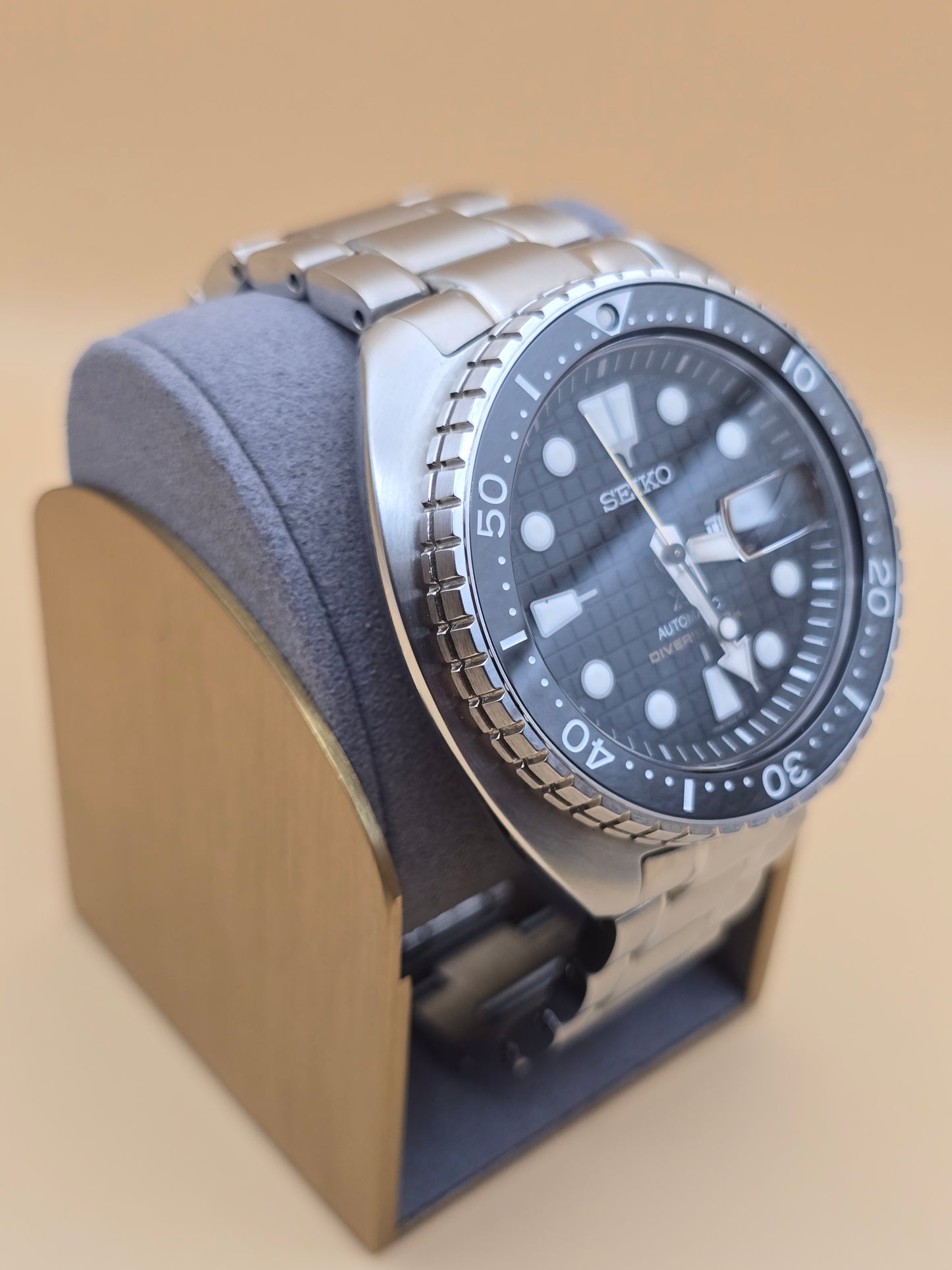 Seiko King Turtle Black Waffle