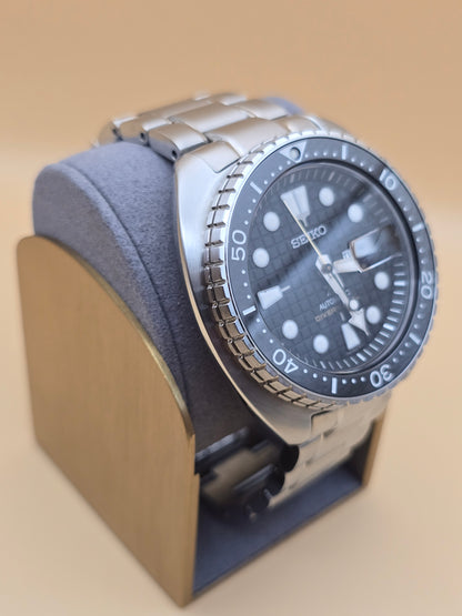 Seiko King Turtle Black Waffle
