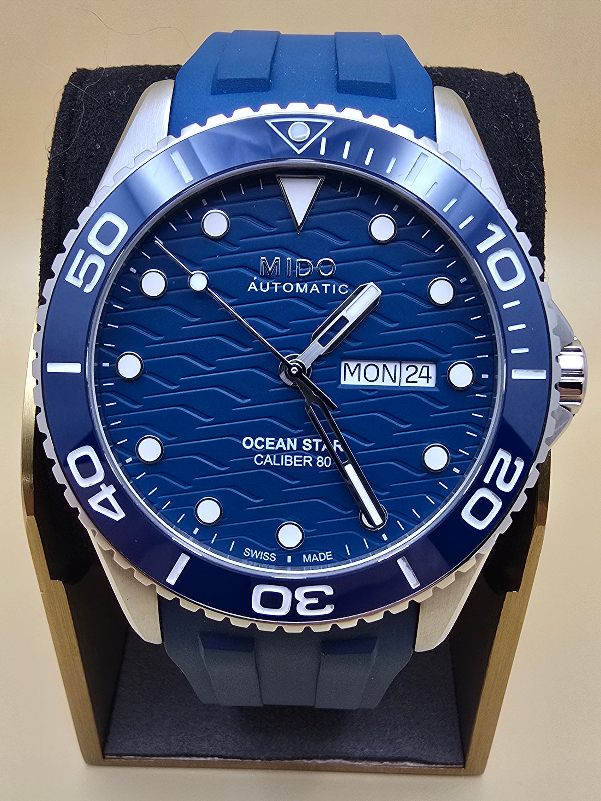 Mido Ocean Star Blue Ceramic 200c 42.5mm full set 06.2026