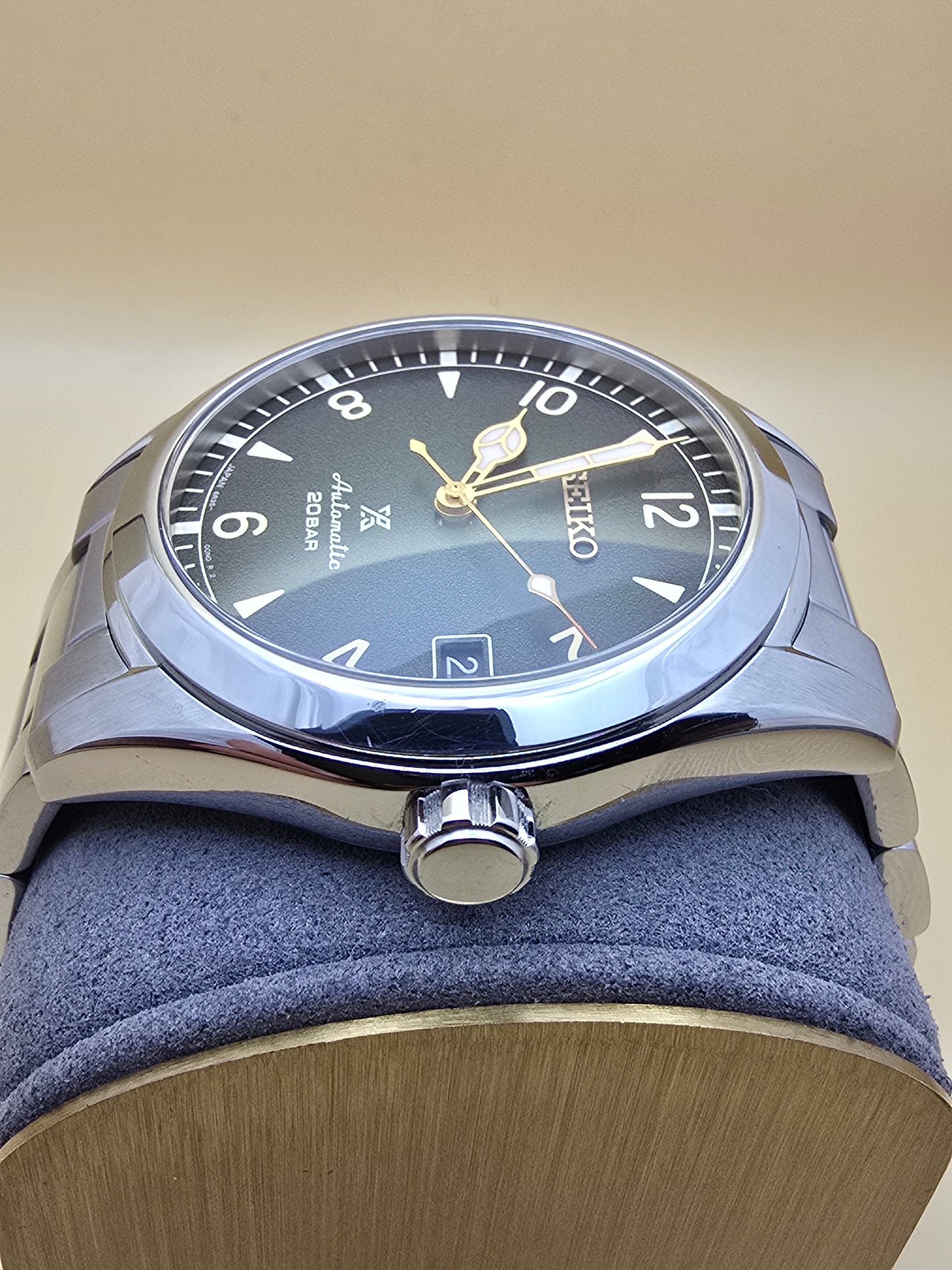 Seiko "Baby" Alpinist green 38mm full set