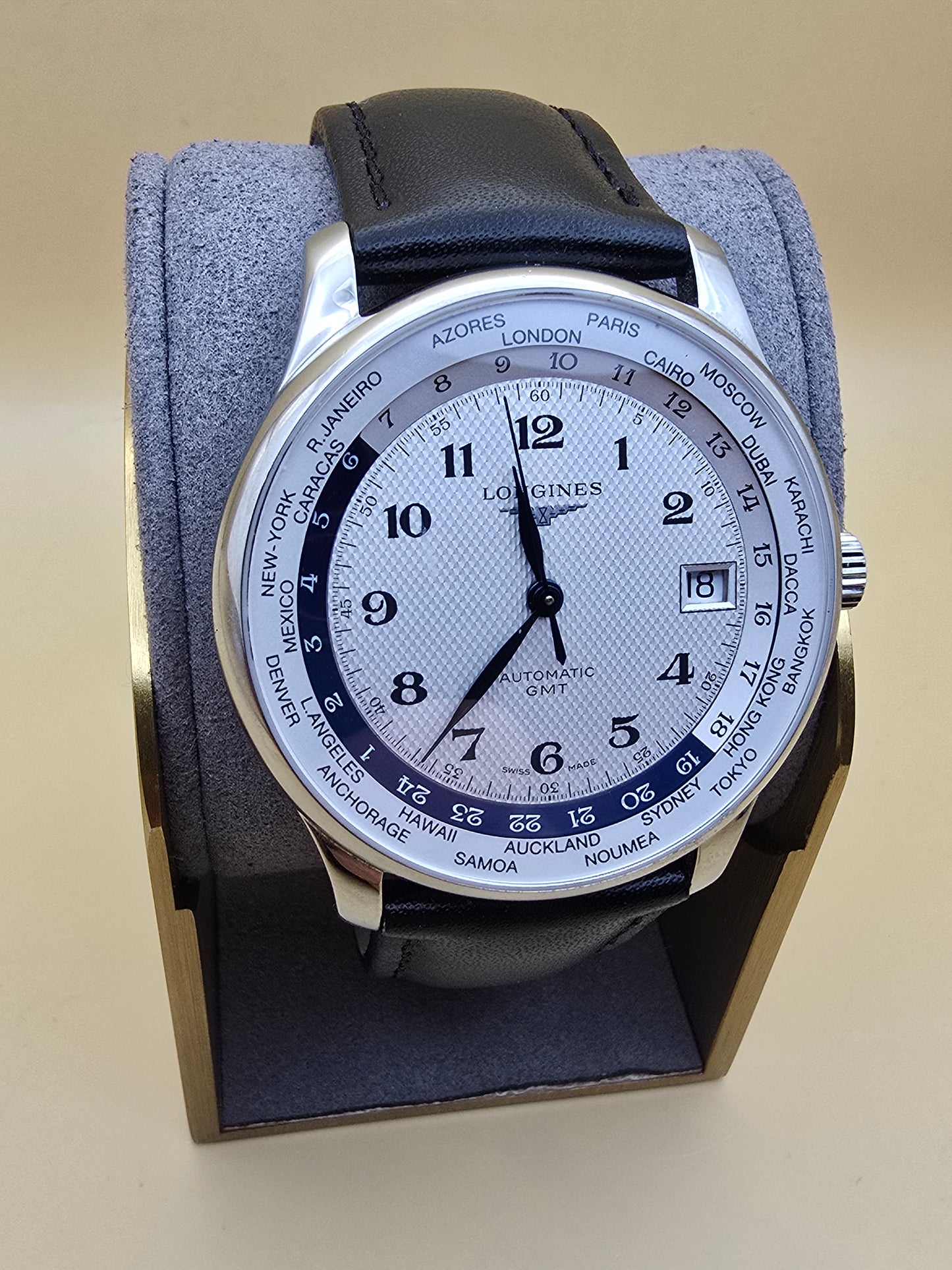 Longines Master Collection World Time GMT 38.5mm cutie originală