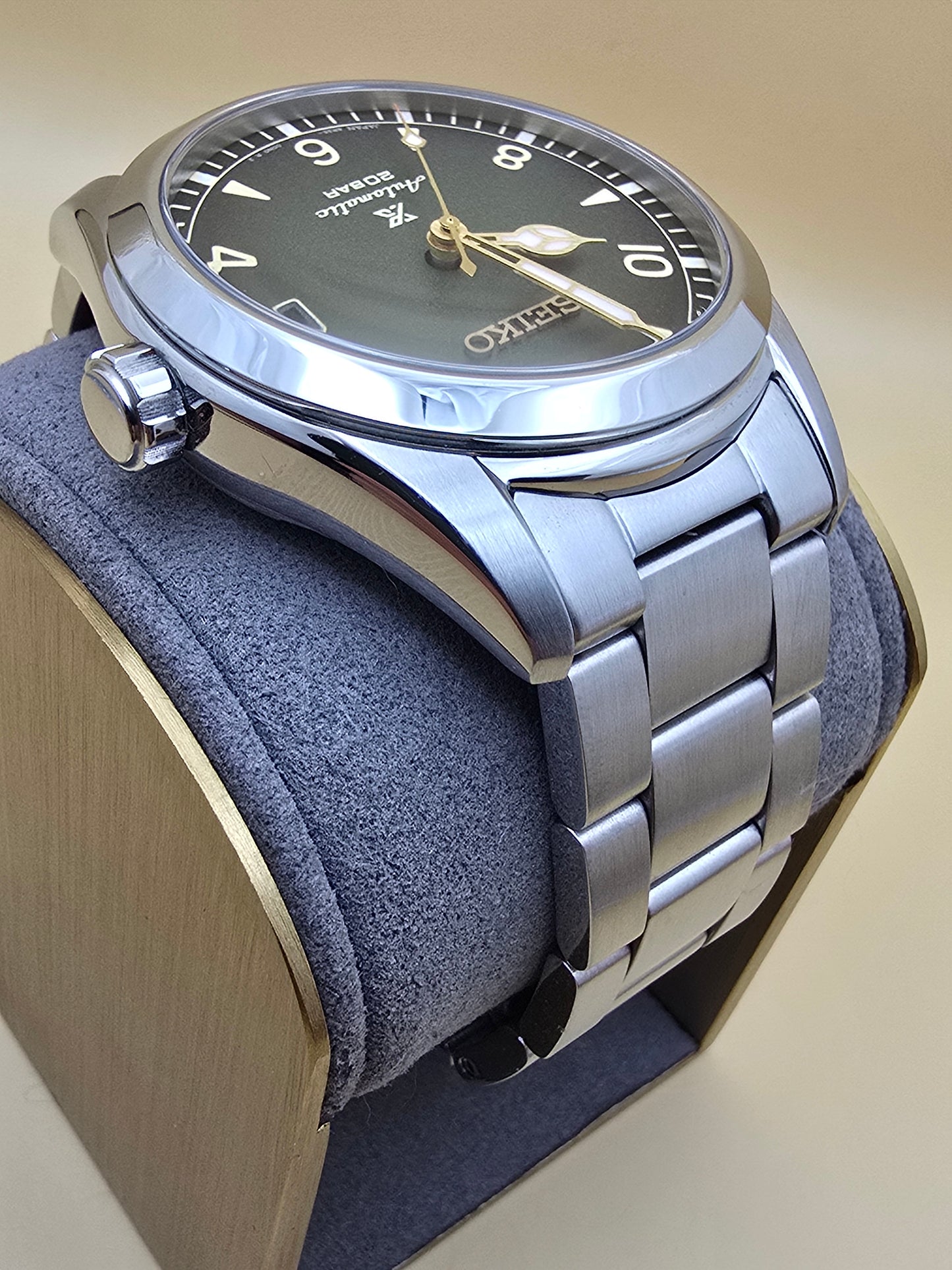 Seiko "Baby" Alpinist green 38mm full set