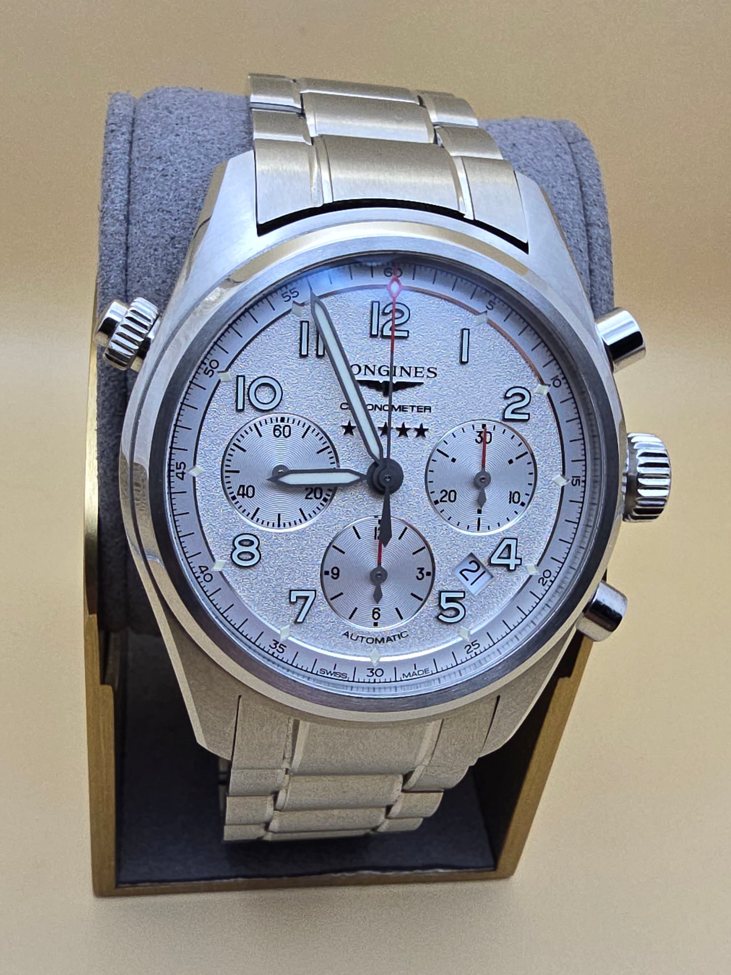 Longines Spirit Chronometer Cronograph 42mm card/cutie/supracutie