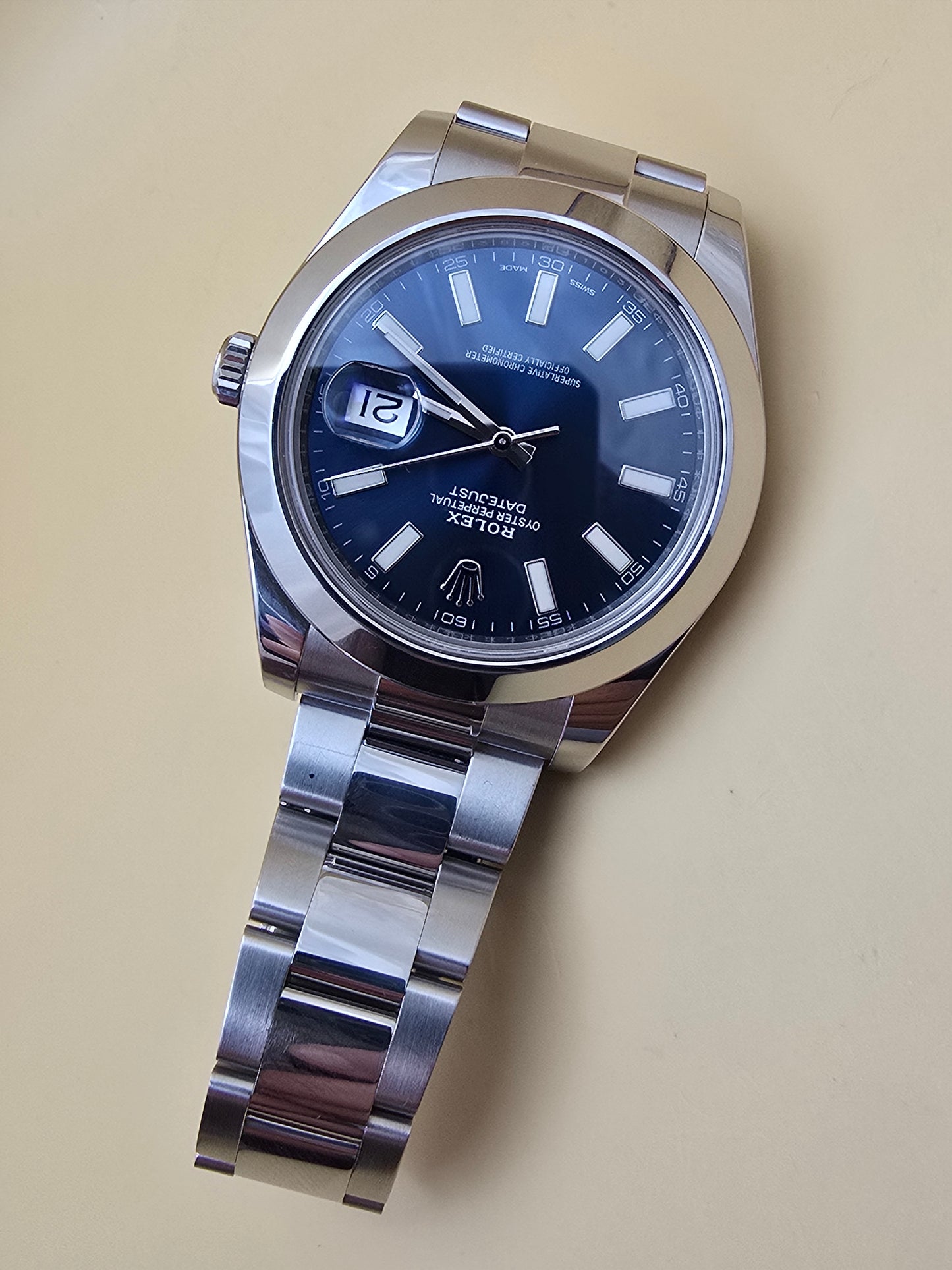 Rolex Datejust 41 Blue full set 2017 8450euro
