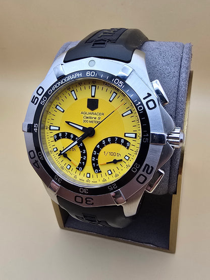 TAG Heuer Aquaracer Yellow Caliber S 43mm full set