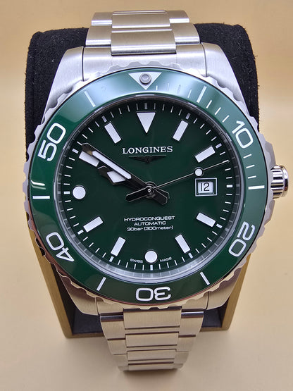 Longines New Hydroconquest Green Ceramic 42mm full set 31.07.2026