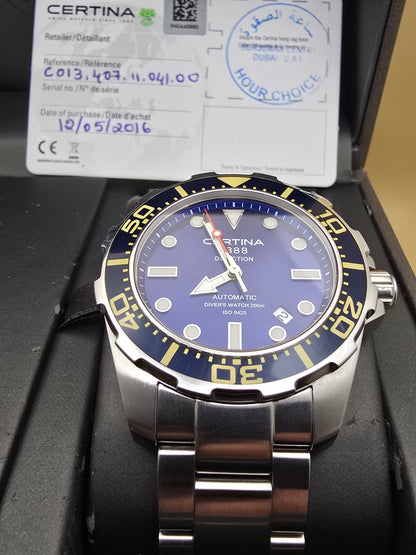 Certina DS Action Diver Blue 43mm full set