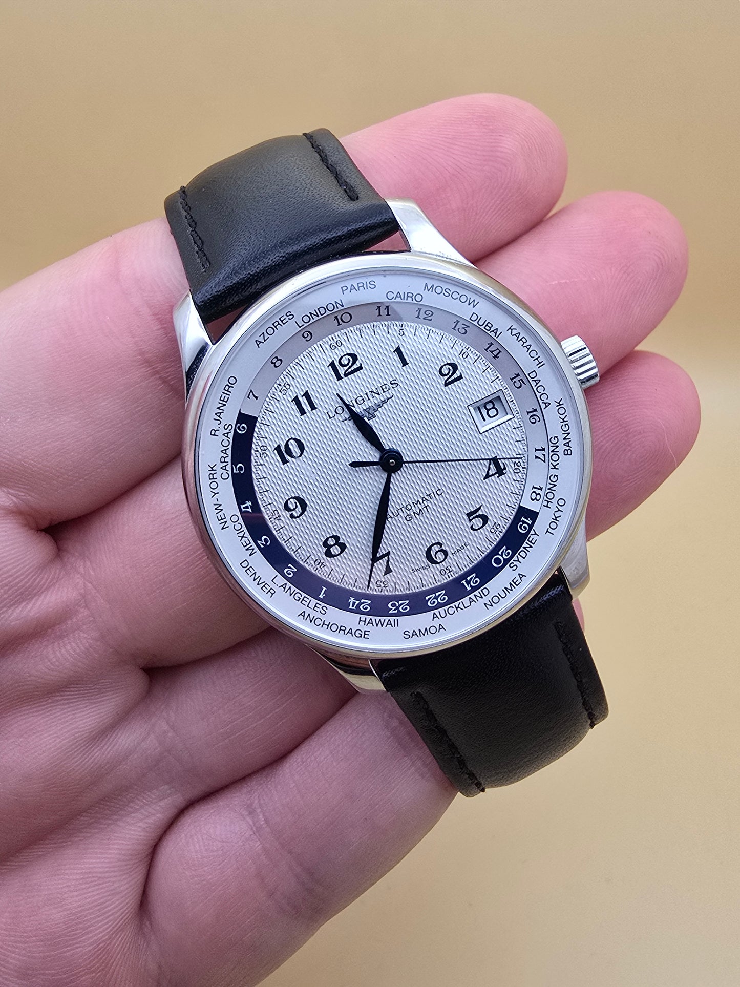 Longines Master Collection World Time GMT 38.5mm cutie originală
