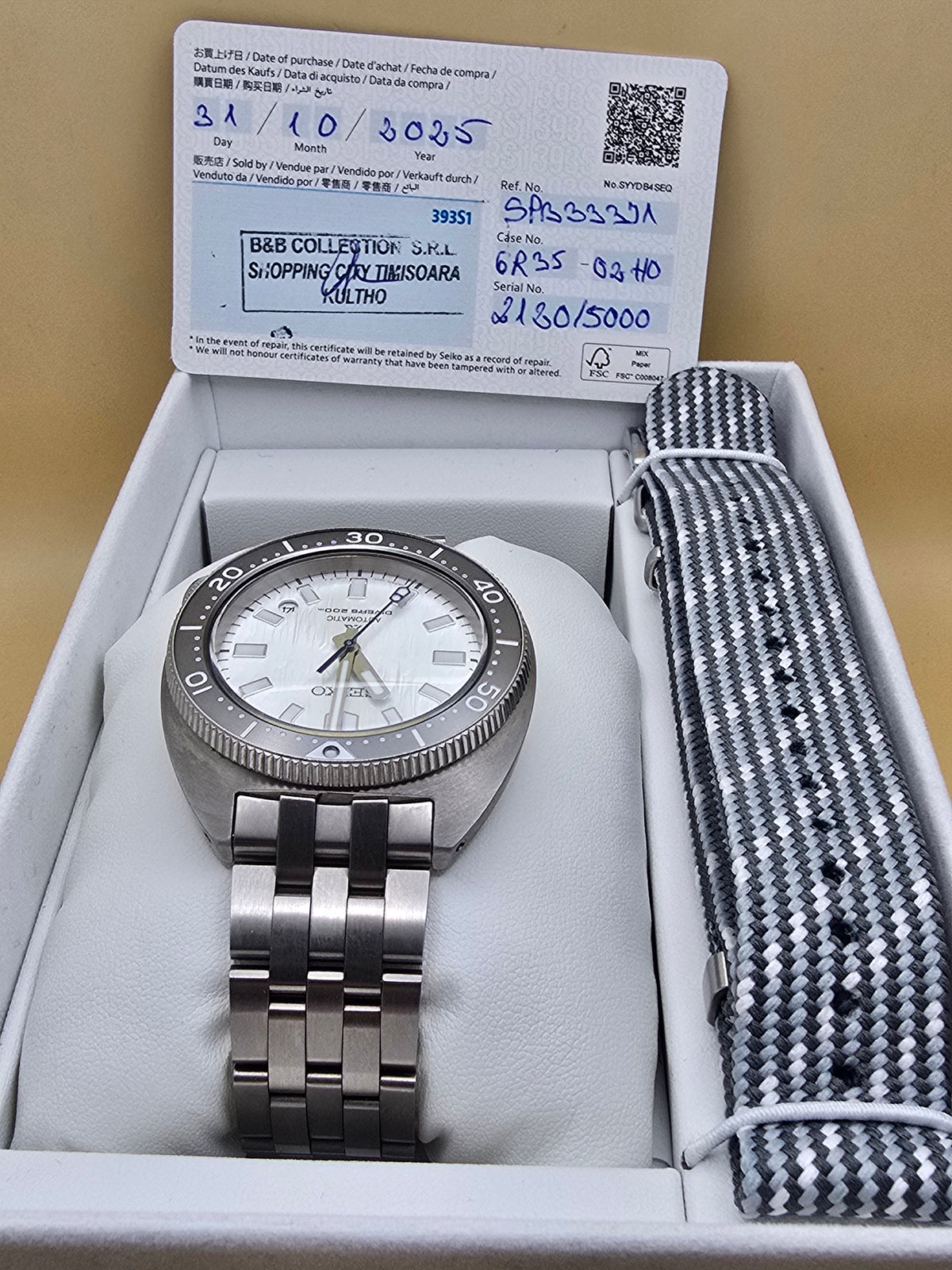 Seiko Prospex Seiko Watchmaking 110th Anniversary Save the Ocean Limited Edition 41mm full set 10.2025
