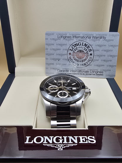 Longines Conquest Ceramic Cronograph 41mm full set